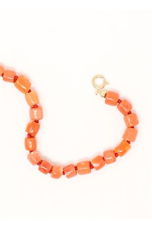 bracciale in barilotti di corallo autentico rosso Don Alfonso Gioielli | AL350ROSSO
